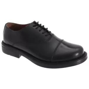 Image of Scimitar Mens Capped Oxford Cadet Shoes (7 UK) (Black)