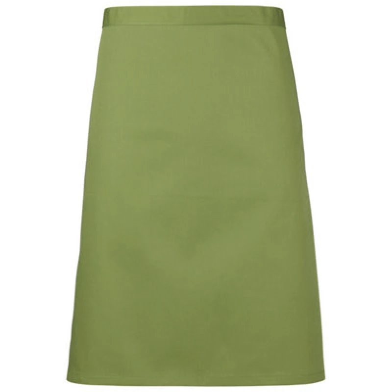 Image of Premier Premier Colours Mid Length Apron in Green Green One Size Unisex 5063470681228
