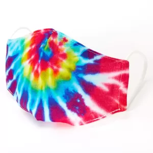 Image of Rainbow Tie Dye Face Covering - Large
