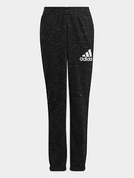 Image of Boys, adidas Future Icons Badge Of Sport Joggers, Black/White, Size 7-8 Years