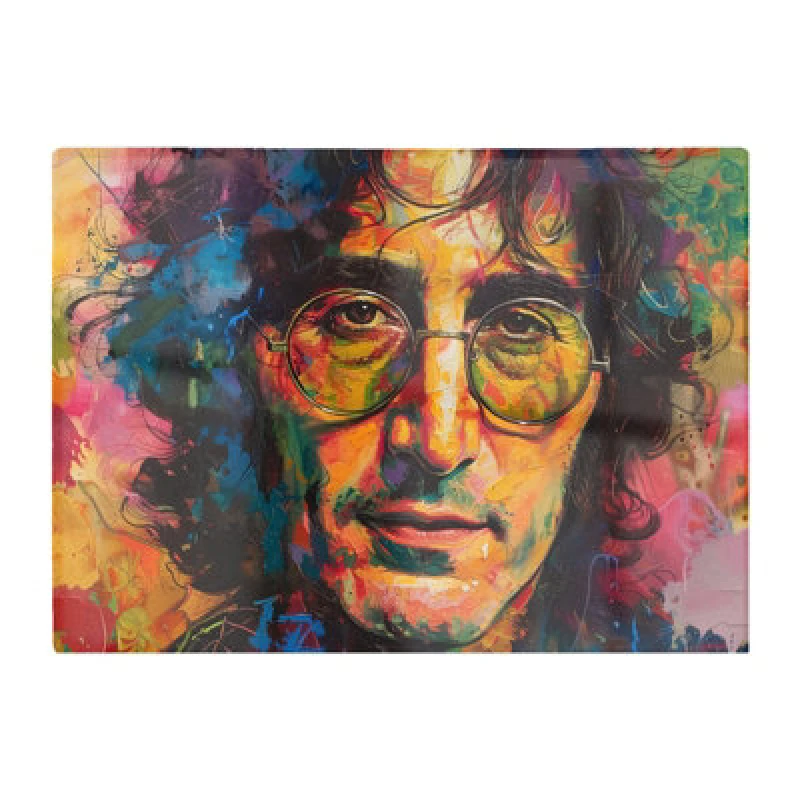 Image of Warren Reed Designer Psychedelic Portrait Of Lennon Chopping Board