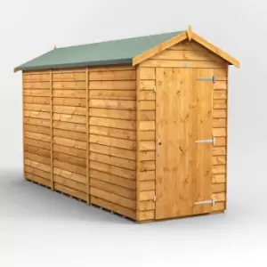 Image of 12X4 Power Overlap Apex Windowless Shed
