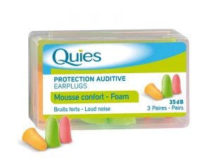 Image of Quies Foam Earplugs 3 Pairs
