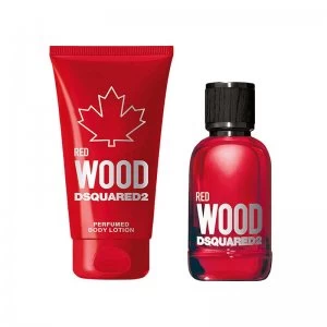 Image of Dsquared2 Red Wood Gift Set 30ml Eau de Toilette + 50ml Body Lotion