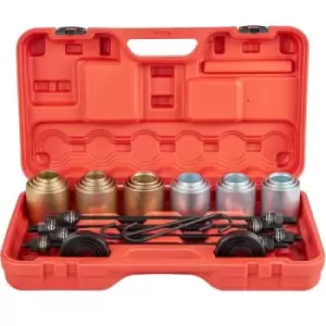 Image of VEVOR 26 PCS Pull and Press Sleeve Kit, 45 # Steel Removal Installation Bushes Bearings Tool Kit, Bush Removal Insertion Sleeve Tool Set Works on Most