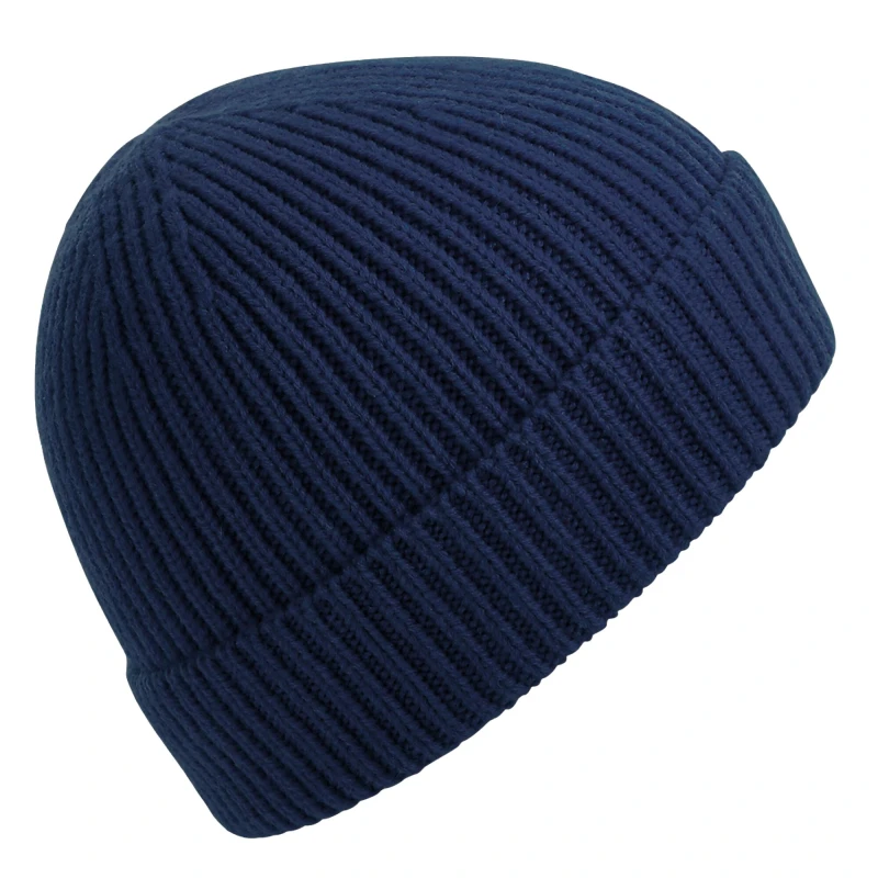 Image of Beechfield Beechfield Men Rib Knit Beanie in Navy Navy One Size Male 5063425111671
