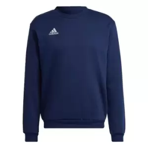 Image of adidas Entrada 22 Sweatshirt Mens - Team Navy Blue 2