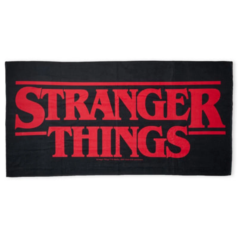 Image of Zavvi Stranger Things Logo Beach Towel