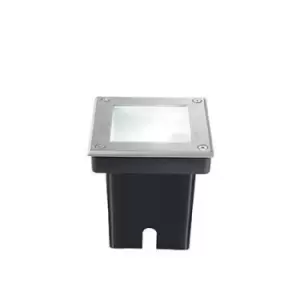 Image of Park 1 Light Square Recessed Spotlight Steel IP65, G9