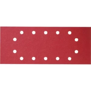 Image of Bosch C430 Punched Clip On 1/2 Sanding Sheets 115mm x 280mm 40g Pack of 10
