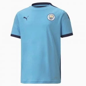 Image of PUMA Man City Training Youth Jersey, Light Blue/Peacoat, size 9-10 Youth, Clothing