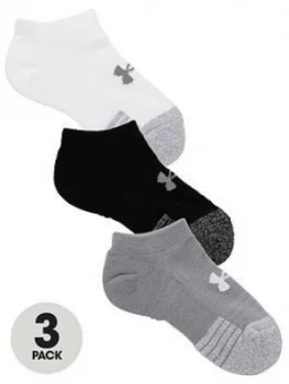 Image of Urban Armor Gear Youth Heatgear 3 Pack No-Show Socks - Grey