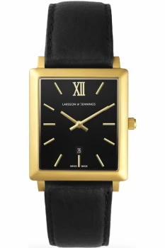 Image of Mens Larsson & Jennings Norse 40mm Watch NRS40-LBLK-C-Q-M-GB-L