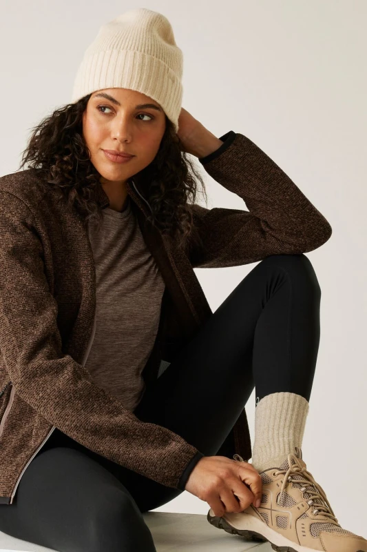 Image of Womens Full Zip Fleece Regatta Newhill Marron Female 48