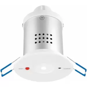 Image of Loops - Recessed Emergency Ceiling Downlight - 3W Daylight White LED - Self Contained
