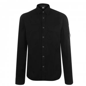 Image of CP COMPANY Lens Double Chest Shirt - Black 999
