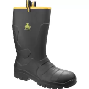 Image of Amblers Mens Safety As1008 Full Safety Rigger Boots Black Size 5