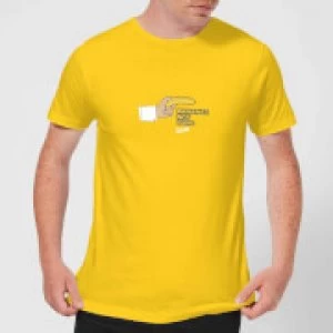 Image of Plain Lazy Bananas Not Guns Mens T-Shirt - Yellow - M