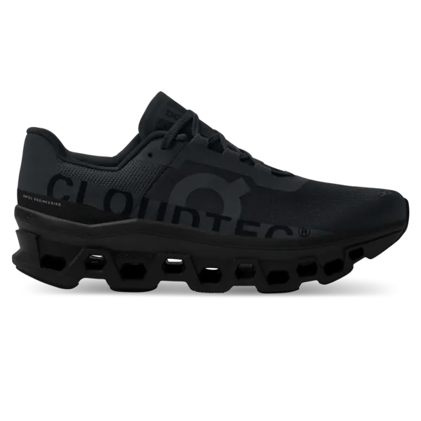 Image of On Running Cloudmonster Trainers Black, 9