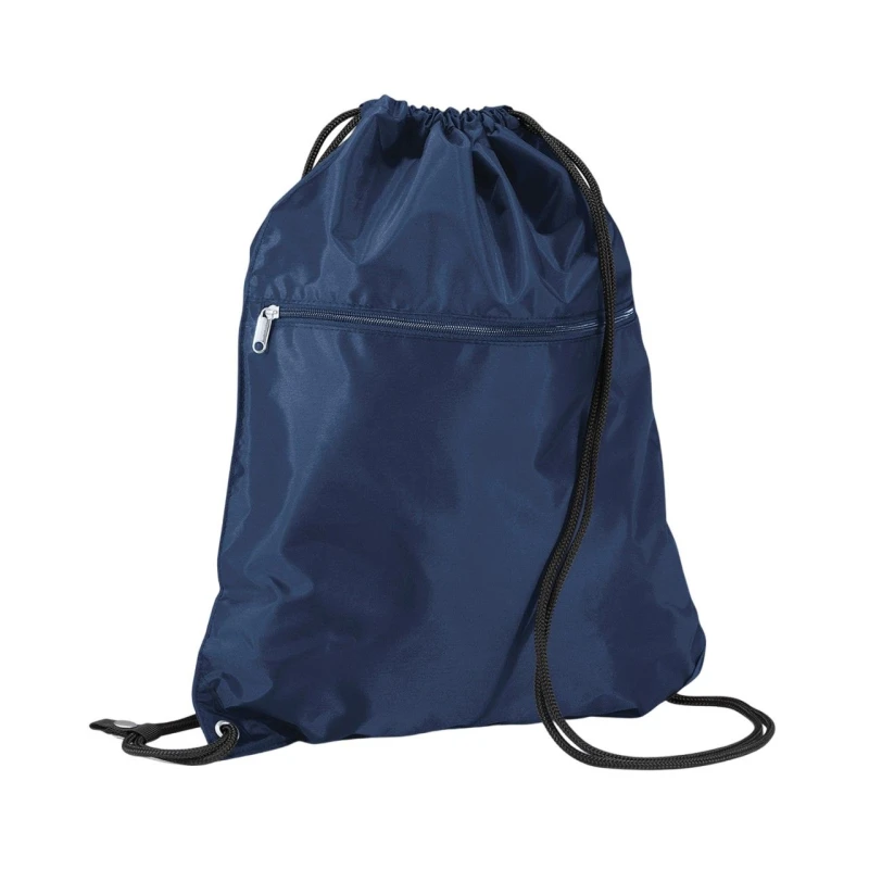 Image of Quadra Mens Premium Drawstring Bag in Navy Navy Male