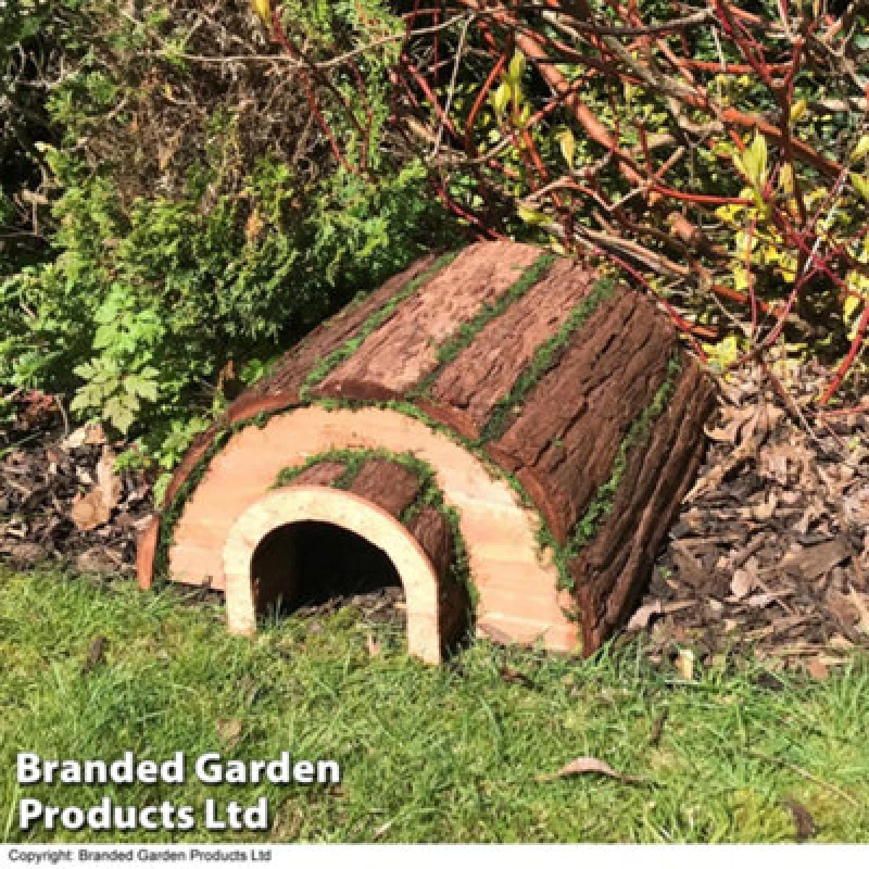 Image of Garden Gear Natural Bark & Moss Hedgehog House Safe Outdoor Hibernation Wildlife Animal Shelter, Waterproof & Predator Proof Habitat Hotel