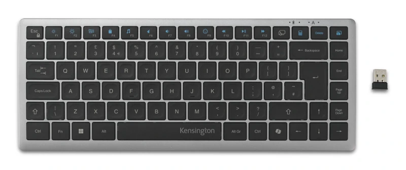 Image of Kensington KB435 EQ Rechargeable Multi-Device Compact Keyboard