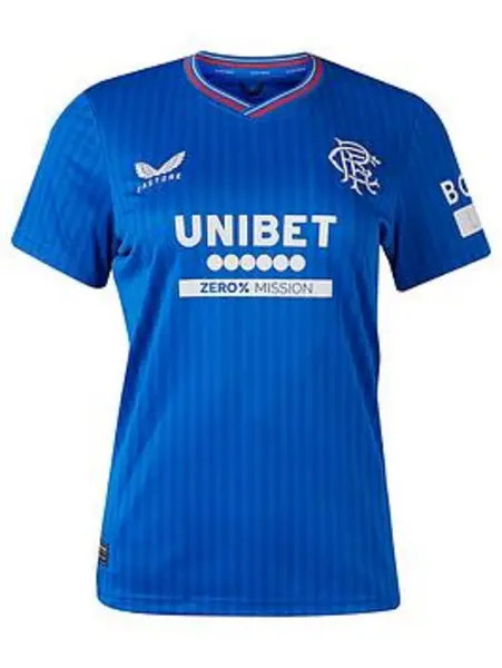 Image of Castore Rangers Home Shirt 2023 2024 Womens - Size 14