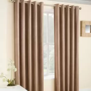 Image of Vogue Pair of 168 x 229 Blackout Curtains, Latte