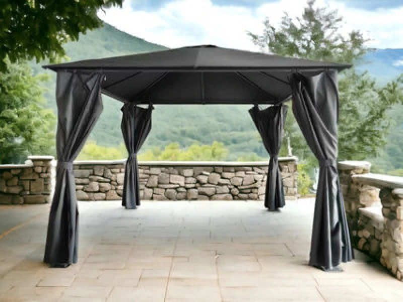 Image of Royalcraft Titan 3Mx3M Galvanised Steel Gazebo Grey