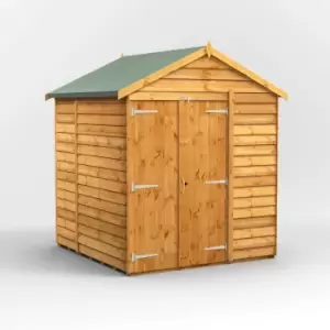 Image of 6X6 Power Overlap Apex Windowless Double Door Shed