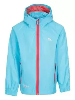 Image of Trespass Trespass Girls Qikpac - Kids Packaway Jacket Tp75, Aqua, Size 3-4 Years, Women
