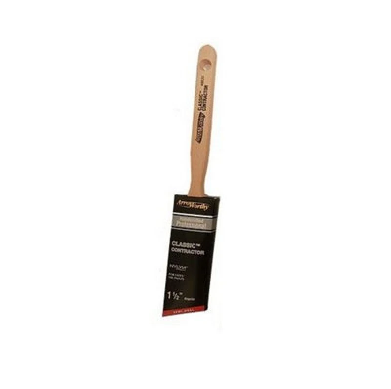 Image of Arroworthy Classic Long Handle Semi Oval Angled Brush - 1.5 Inch