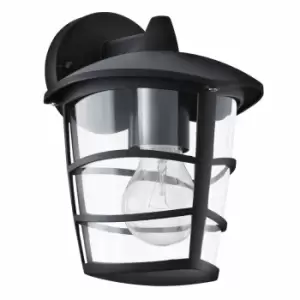 Image of Eglo Small Black Lantern Exterior Wall Lamp