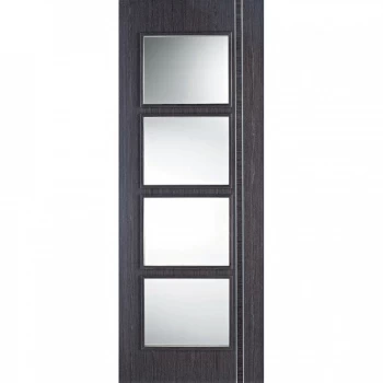 Image of LPD Zanzibar Fully Finished Ash Grey Glazed Internal Door - 1981mm x 838mm (78 inch x 33 inch)