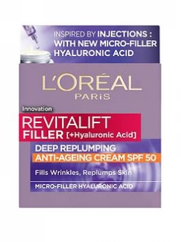 Image of LOreal Paris Revitalift Filler SPF 50 Day Cream 50ml