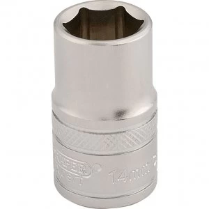 Image of Draper 1/2" Drive Satin Finish Hexagon Socket Metric 1/2" 14mm