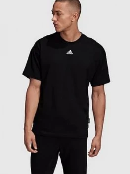 Image of Adidas 3-Stripe T-Shirt - Black, Size 2XL, Men