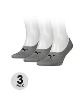 Image of Puma Puma 3pk Footy Socks, Grey, Size 39-42, Men
