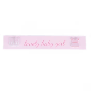 Image of Hello Baby Mantel Plaque - Lovely Baby Girl