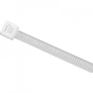 Image of HellermannTyton 138-00045 UB150B-N-PA66-NA-C1 Cable tie 150 mm 3.50 mm Ecru 100 pc(s)