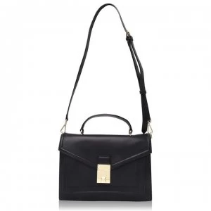Image of Ted Baker Kimmba Luggage Lock Medium Satchel - black