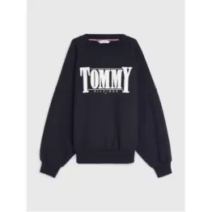 Image of Tommy Hilfiger Tommy Sateen Logo Cn - Blue