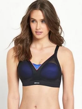 Image of Shock Absorber Active Shaped Support Bra, Black Neon, Size 32E, Women