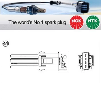 Image of 1x NGK NTK Oxygen O2 Lambda Sensor OZA457-EE8 OZA457EE8 (1577)