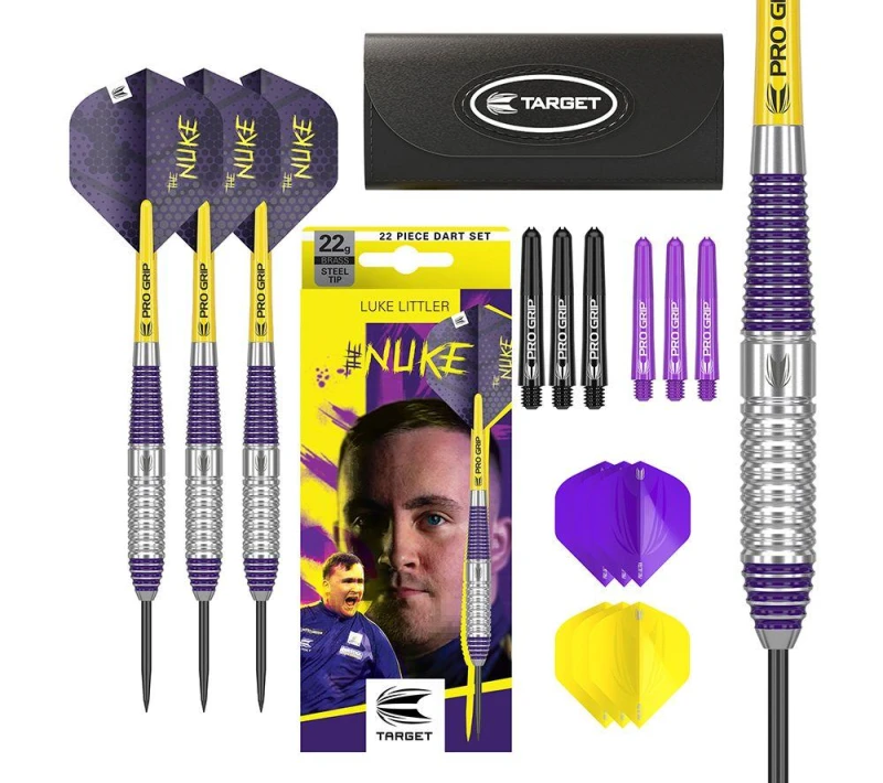 Image of Target Luke Littler Brass 22G Darts Set One Colour WH1RV Unisex