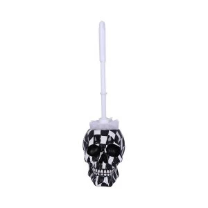 Image of Harlequin Skull Toilet Brush Holder
