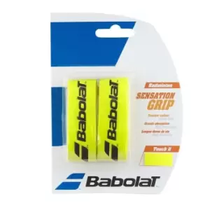 Image of Babolat Sensation Badminton Grips 2 Pack - Yellow