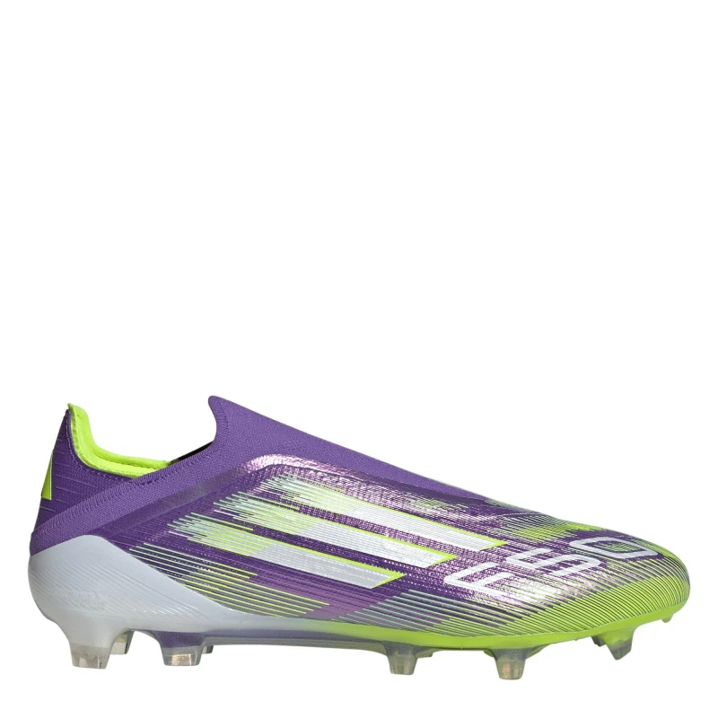 Image of adidas F50 Elite Laceless Adults Firm Ground Football Boots Purple/White male 10 (44.7)