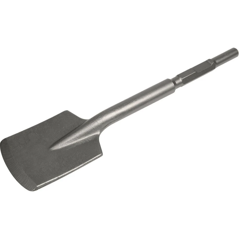 Image of Loops 110 x 460mm Clay Breaker Spade Bit - Kango 900 - Impact Demolition Chisel Metallics