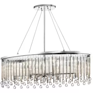 Image of Elstead Kichler Piper Pendant Ceiling Light Polished Chrome